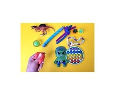 Magy Žaislų rinkinys 3-7 m. vaikams, 10 vnt. Hulk pop it, fidget juostelės, gyvatėlė, dinozauras, modelinas