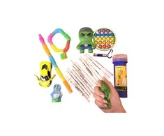 Magy Žaislų rinkinys 3-7m. vaikams, 7 vnt, Hulk pop it, nuplaunami flomasteriai, slaimas