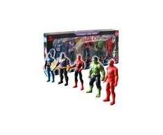 Malplay Keršytojų herojų figūrėlės- AVENGERS SPIDERMAN, HULK, IRON MAN, THANOS