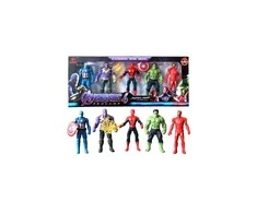 Malplay Keršytojų herojų figūrėlės- AVENGERS SPIDERMAN, HULK, IRON MAN, THANOS