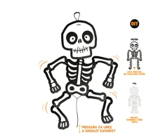 Partypal Kabantis skeletas Monstras helovino dekoracija