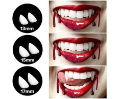 Partypal Vampyro dantys iltys Helovinui 13 mm. ilgis