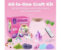 Šviečiantis vienaragio terariumo rinkinys Unicorn Terrarium Kit