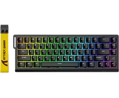 ARTISAN ATTACK SHARK X68 HE Žaidimų Klaviatūra | Juodas, Magnetic Switch