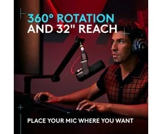 LOGITECH G Compass Premium Broadcast Boom Arm Juodas