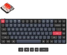 Keychron S1 Wireless (S1-H1) - US išdėstymas - Hot-Swappable Low Profile Gateron Raudona - Juodas (Juoda) Mechaninė Belaidė Žaidimų Klaviatūra