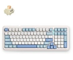 MCHOSE K99 V2 – US išdėstymas – Icy Creamsicle – Sky Mėlyna (Mėlyna) Belaidė Žaidimų Klaviatūra
