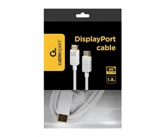 GEMBIRD DisplayPort kabelis 4K 1.8m baltas