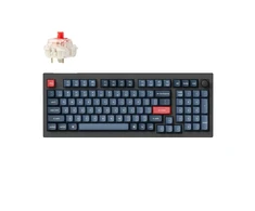 DĖMESIO! PAŽEISTA PAKUOTĖ! Keychron V5 Max Wireless Belaidė Žaidimų Klaviatūra | Carbon Juodas, Gateron Jupiter Raudona