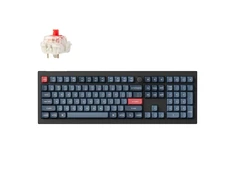 DĖMESIO! PAŽEISTA PAKUOTĖ! Keychron V6 Max Wireless Belaidė Žaidimų Klaviatūra | Carbon Juodas, Gateron Jupiter Raudona