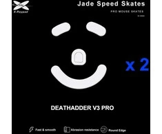 DĖMESIO! PAŽEISTA PAKUOTĖ! X-Raypad Jade Pelė Feet | Baltas, x2, Razer Deathadder V3 Pro