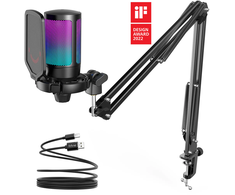 Fifine Technology FIFINE AmpliGame A6T RGB Juodas (Juodas) Kondensatorinis Mikrofonas