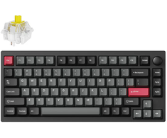 Keychron Lemokey P1 Pro Wireless (P1P-M4) - US išdėstymas - Hot-Swappable Super Banana Switches - Carbon Juodas (Juoda) Mechaninė Belaidė Žaidimų Klaviatūra