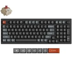 Keychron V5 Ultra Wireless Belaidė Žaidimų Klaviatūra | Juodas, Silk POM Raudona