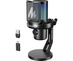 maono DM40 Pro Wireless Belaidis Kondensatorinis Mikrofonas | Juodas