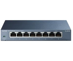 Šakotuvas TP-LINK 8 prievadų metalinis gigabito komutatorius, 5 10/100/1000M RJ45, palaikantis GMP Snooping, IEEE 802.1p QoS, „Plug and Play“ metaliniame korpuse