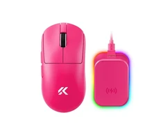 MCHOSE A7 V2 Pro+ Wireless Belaidė Žaidimų Pelė | Rose Raudona