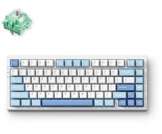 MCHOSE G75 Pro Wireless Belaidė Žaidimų Klaviatūra | Mėlyna, KTT Cabbage Tofu V2