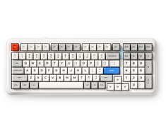 MCHOSE K99 V2 belaidė mechaninė klaviatūra| US | Icy Creamsicle Switch | 2.4GHz, BT | Retro Balta