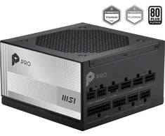 Maitinimo šaltinis MSI PRO A850PL PCIE5 850W 120mm 80plus Platinum aPFC