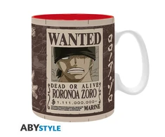 ONE PIECE – Mug (460 ml) Zoro Wanted – Puodelis