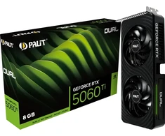 PALIT GeForce RTX 5060 Ti Dual GPU Vaizdo Plokštė | 8GB, GDDR7
