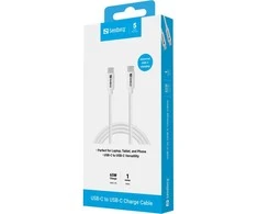 SANDBERG USB-C Charge Cable 65W Kabelis | Baltas, 1 m