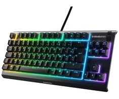 SteelSeries Apex 3 TKL Žaidimų Klaviatūra | Juodas, Membraninė