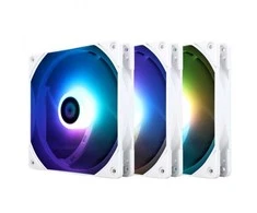 Thermalright TL-C14W-S X3 PWM ARGB Baltas 3vnt. (140mm) (Juodi) Ventiliatoriai