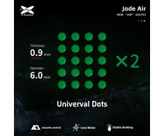 X-raypad Jade Air DIY Skates Universal Dots Žalias 40 vnt. (⌀6.0 x 0.9 mm) (Žali) Pakaitiniai Pelė Feet