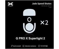 X-Raypad Jade Skates Logitech G Pro X Superlight 2 Baltas 2 vnt. (Balti) Pakaitiniai Pelė Feet