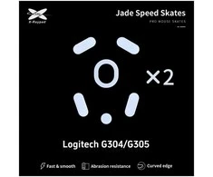 X-Raypad Jade Skates Logitech G304 &amp; G305 Baltas 2 vnt. (Balti) Pakaitiniai Pelė Feet