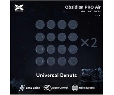 X-Raypad Obsidian Pro Air Skates Universal Donuts Pilkas 32 vnt. (⌀9.5 x 1.0 mm) (Pilki) Pakaitiniai Pelė Feet