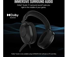 Corsair HS65 Surround Žaidimų Ausinės | Carbon
