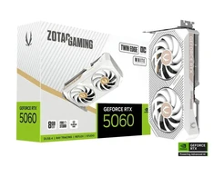 Vaizdo plokštė „Zotac GAMING GeForce RTX 5060 Twin Edge OC Baltas Edition“ NVIDIA 8 GB GDDR7