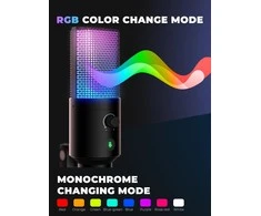 Fifine Technology Komplektas: Kondensatorinis Mikrofonas FIFINE T669 PRO RGB + LAIKIKLIS + POP FILTRAS