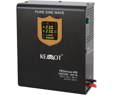KEMOT PROsinus-800 Sieninis nepertraukiamo maitinimo šaltinis, su įkrovimo funkcija 12V 230V 800VA/500W