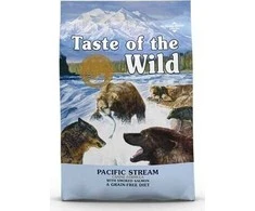 Taste of the Wild Pacific Stream sausas begrūdis šunų maistas su lašiša, 5,6kg