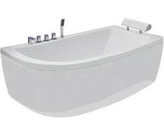 Akrilinė vonia B1680 dešininė be masažų (simple) 170cm