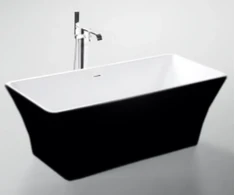 Akrilinė vonia GRACE 209 balta/juoda