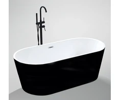 Akrilinė vonia JAVA 203 balta/juoda 180 cm