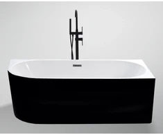 Akrilinė vonia NOVA 208 170 cm balta/juoda dešinė