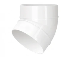 Alkūnė plast. d125mm kampas 45 222-45*