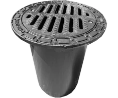 Dangtis ketaus apv.425 su grotelėmis RCP D-40T/TL-400
