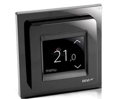 DEVIreg™ Touch juodas 5...45 °C, grindų ir patalpos jutiklis, 16 A (termostatas)