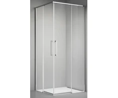 Dušo kabina ELEGANCE 100x100 chrom/skaidri be pado