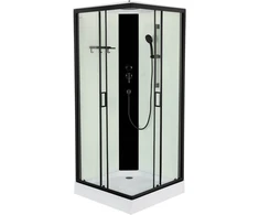 Dušo kabina Galaxy K982 80x80 skaidri/baltas