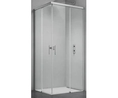 Dušo kabina LUXERA 80x80 chrom/skaidri be pado