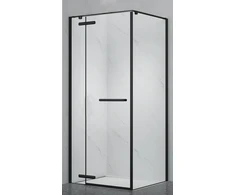 Dušo kabina PRESTIGE 120x90 juoda/skaidri be pado