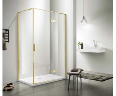 Dušo kabina WM1231 90x90 GOLD skaidri be pado